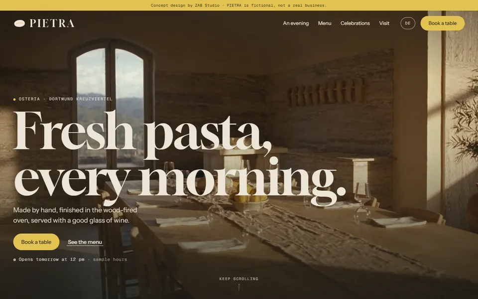 osteria PIETRA · Restaurant