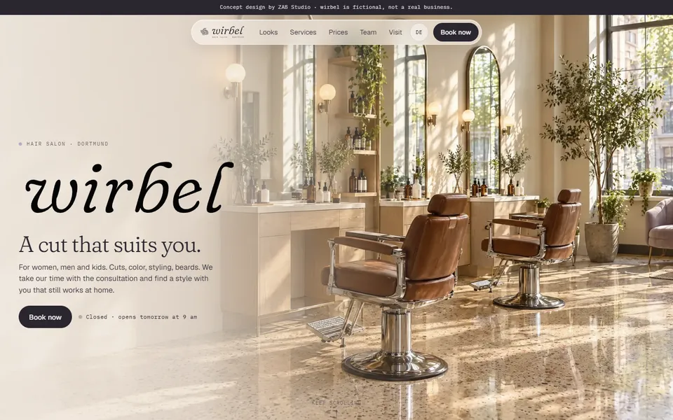 wirbel · Hair salon