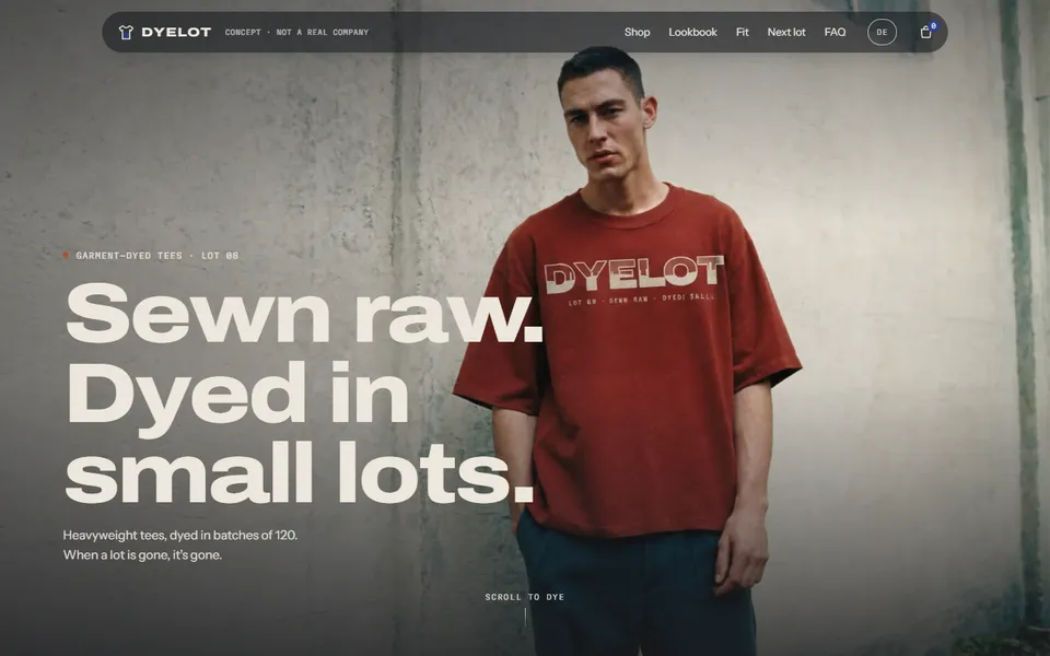 DYELOT · Online shop